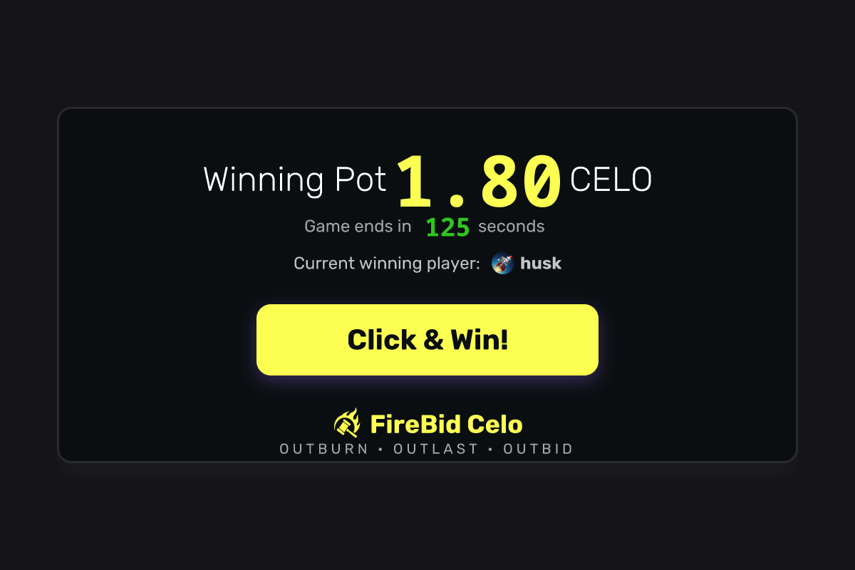 FireBid Celo - Farcaster Mini Apps