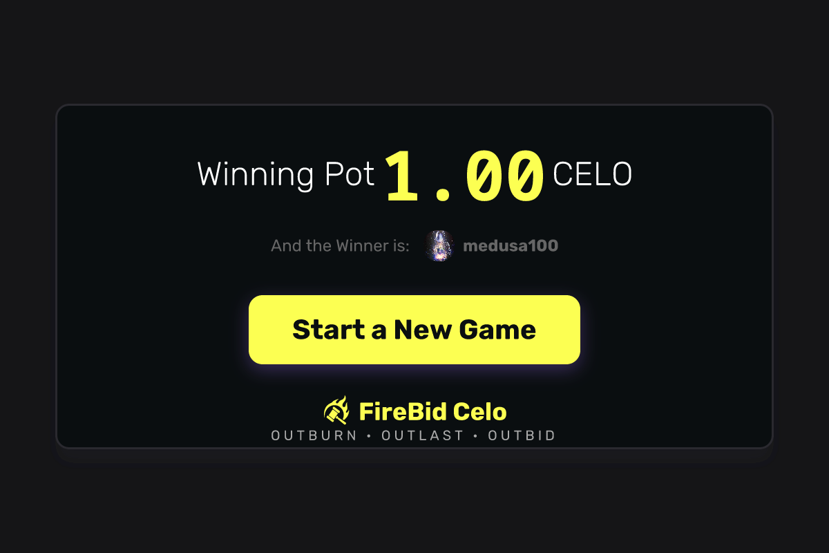 FireBid Celo - Farcaster Mini Apps